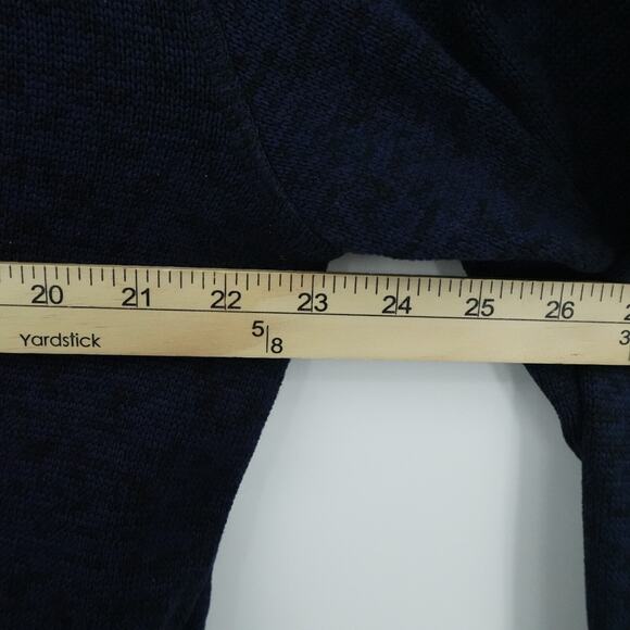 Ducks Unlimited Sweater Mens Medium Blue 1/4 Zip Fleece Preppy Outdoors Pockets - Picture 4 of 14
